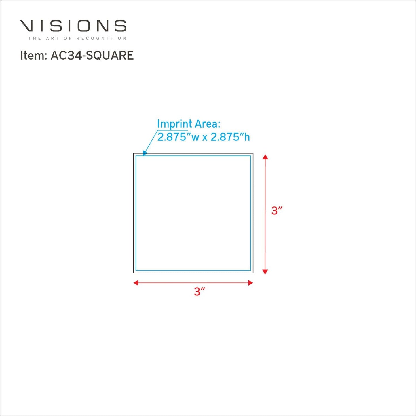 Acrylic Square SKU: AC34-SQUARE