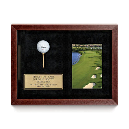 Mahogany Frame with Scorecard/Photo SKU: FR043-H-S,FR043-H-P,FR043-V-S,FR043-V-P