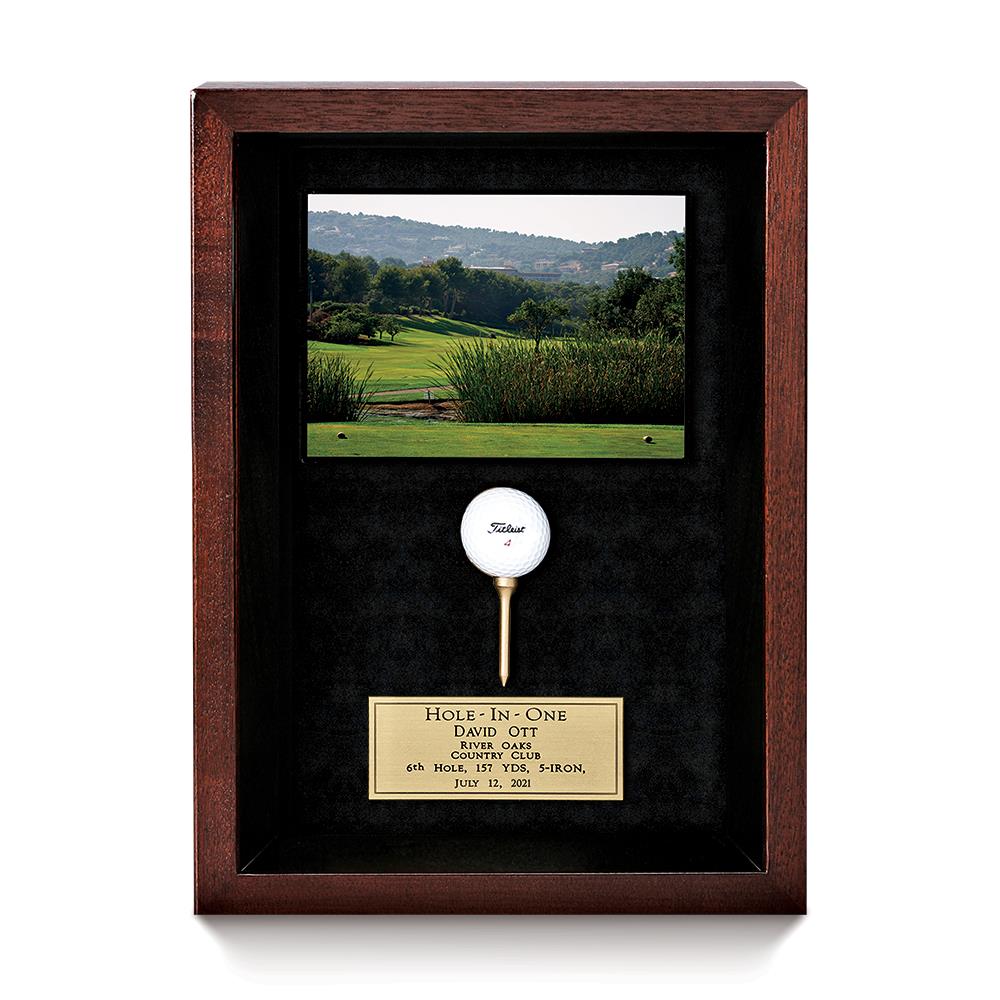 Mahogany Frame with Scorecard/Photo SKU: FR043-H-S,FR043-H-P,FR043-V-S,FR043-V-P