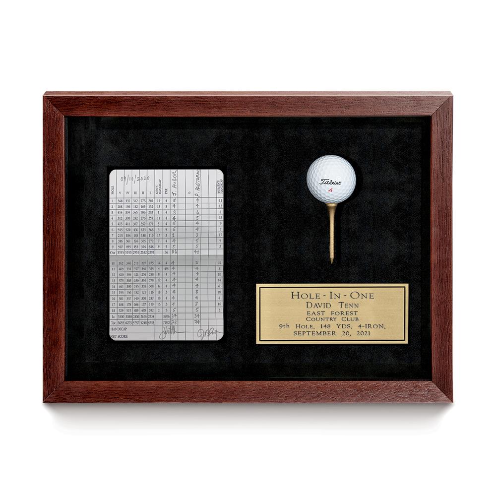 Mahogany Frame with Scorecard/Photo SKU: FR043-H-S,FR043-H-P,FR043-V-S,FR043-V-P