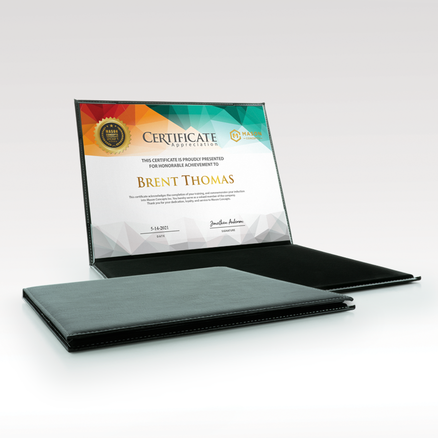 Certificate Holder SKU: CERT1-BROWN,CERT1-BLACK