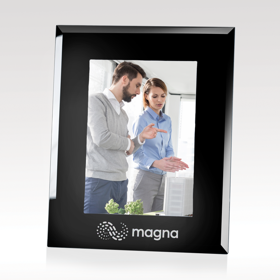 Black Glass Photo Frame SKU: GT-175S-57B