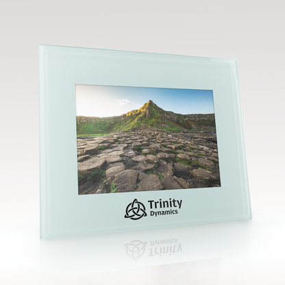White Glass Photo Frame SKU: GT-175S-57W