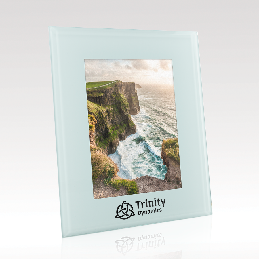 White Glass Photo Frame SKU: GT-175S-57W