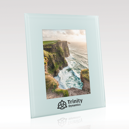 White Glass Photo Frame SKU: GT-175S-57W