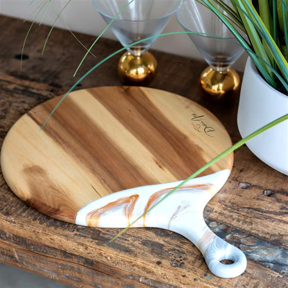 XL Round Acacia Board With Handle SKU: MW-RND-HAN-1217-BK,MW-RND-HAN-1217-BL,MW-RND-HAN-1217-WH,MW-RND-HAN-1217-PK,MW-RND-HAN-1217-RD,MW-RND-HAN-1217-EM,MW-RND-HAN-1217-PU