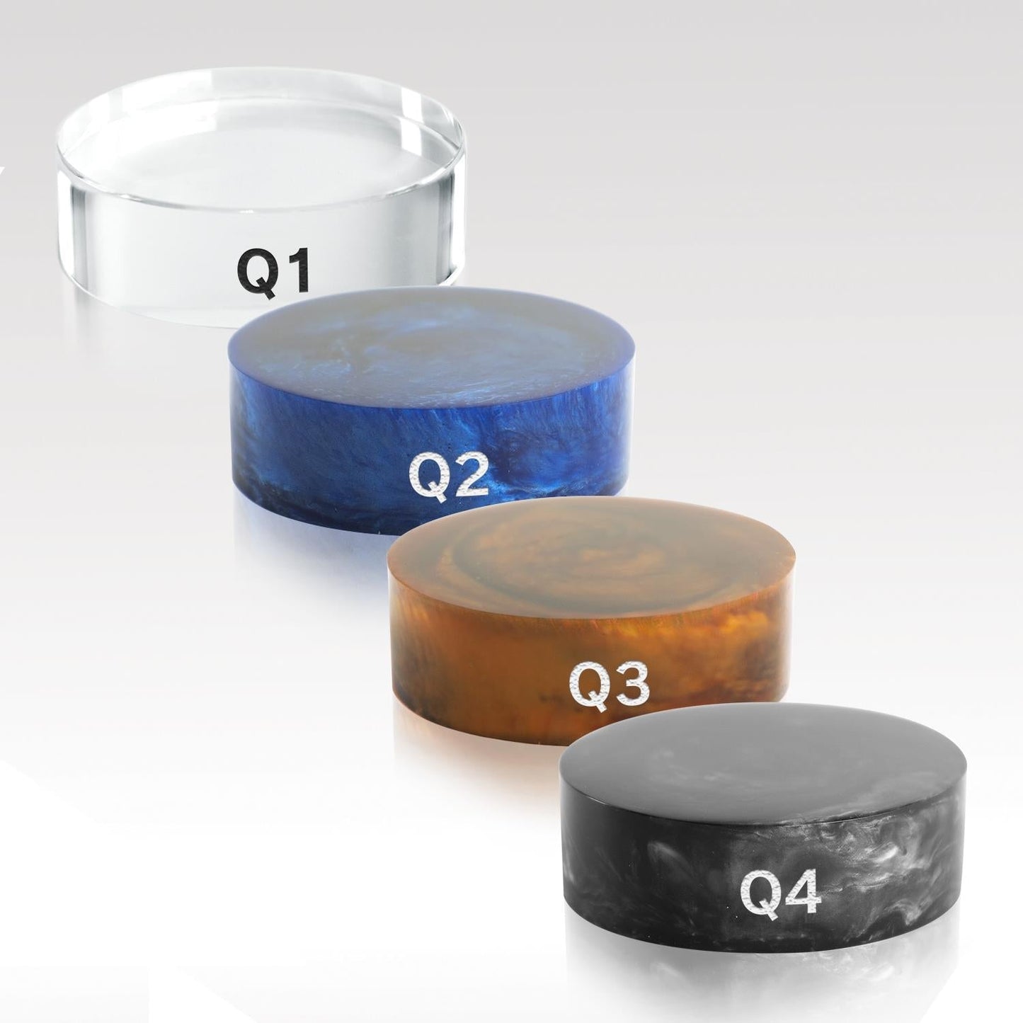 Metropolitan Perpetual Pucks SKU: PUCK-BLK,PUCK-BL,PUCK-OR,PUCK-CRY