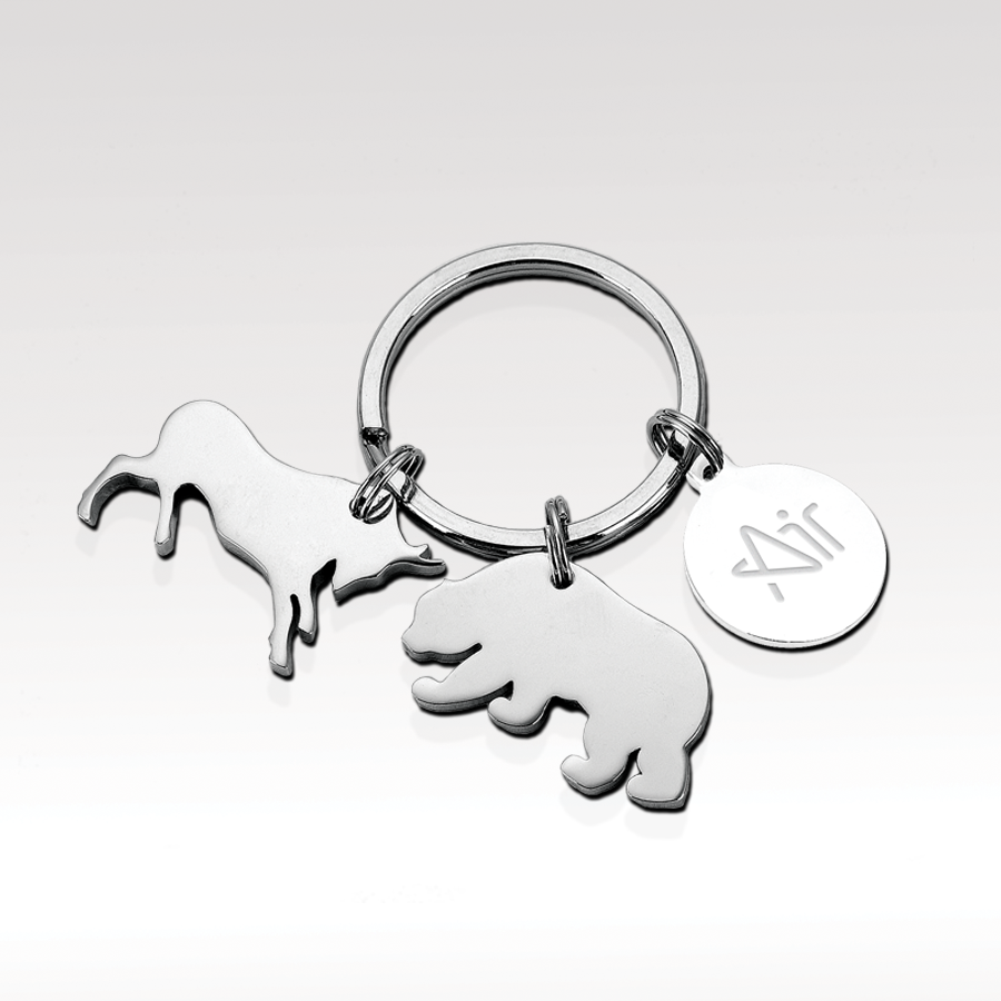 Bull and Bear Keychain SKU: TS-604