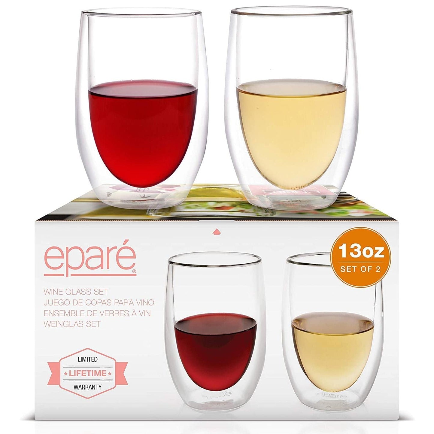 Epare Double-Wall Wine Glass SKU: VX-8109,VX-8109-4