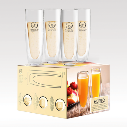 Epare Double-Wall Champagne Glass SKU: VX-8107,VX-8107-4