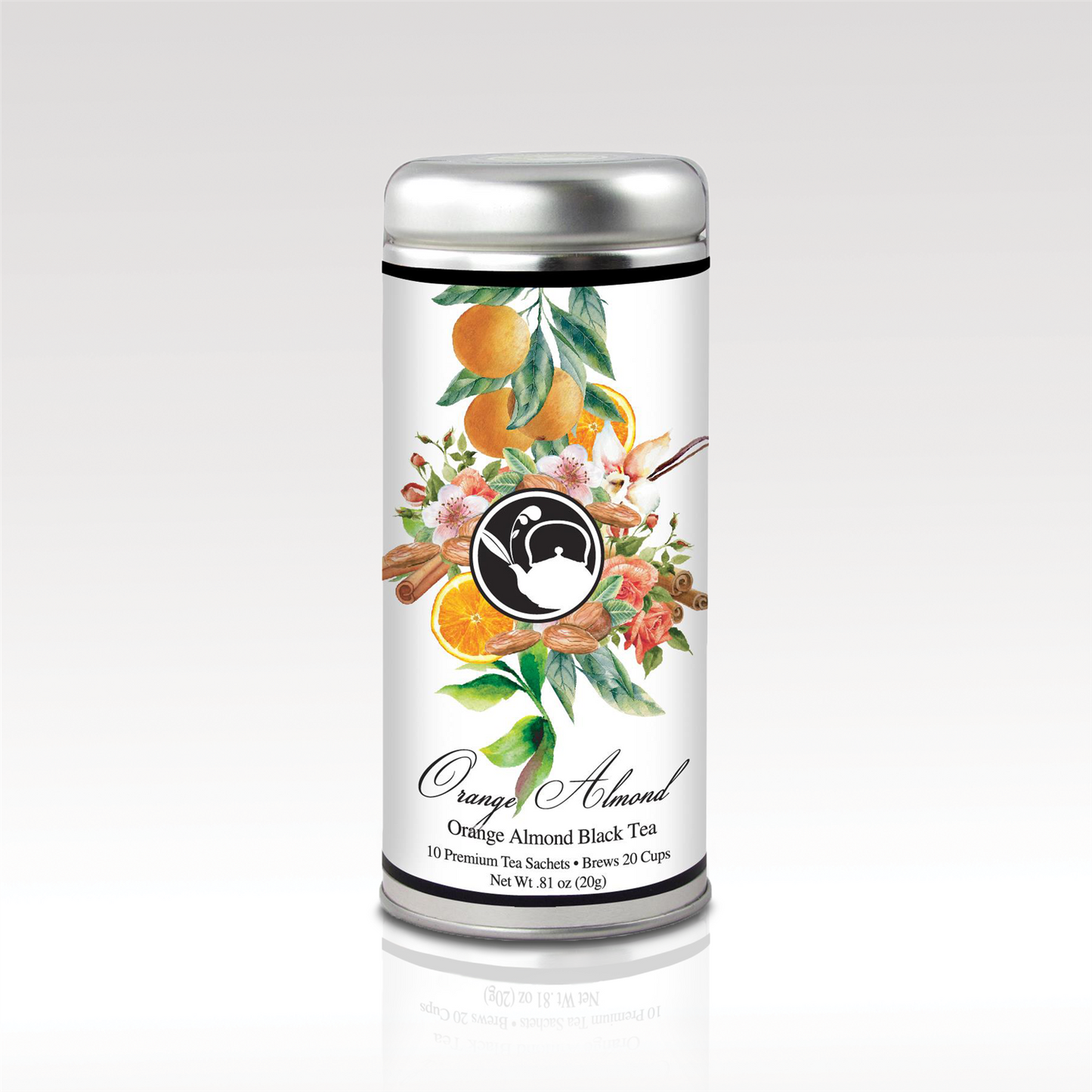 Tea Can Company - Tall Tin SKU: VX-8126-ancientgreenleaves,VX-8126-AppleCiderHerbal,VX-8126-apricotpeachtree,VX-8126-asiancherryblossom,VX-8126-breakfastblend,VX-8126-chamomilecomfort,VX-8126-cinnamonappleblossom,VX-8126-dailydetox,VX-8126-EarlGreyTea,VX-