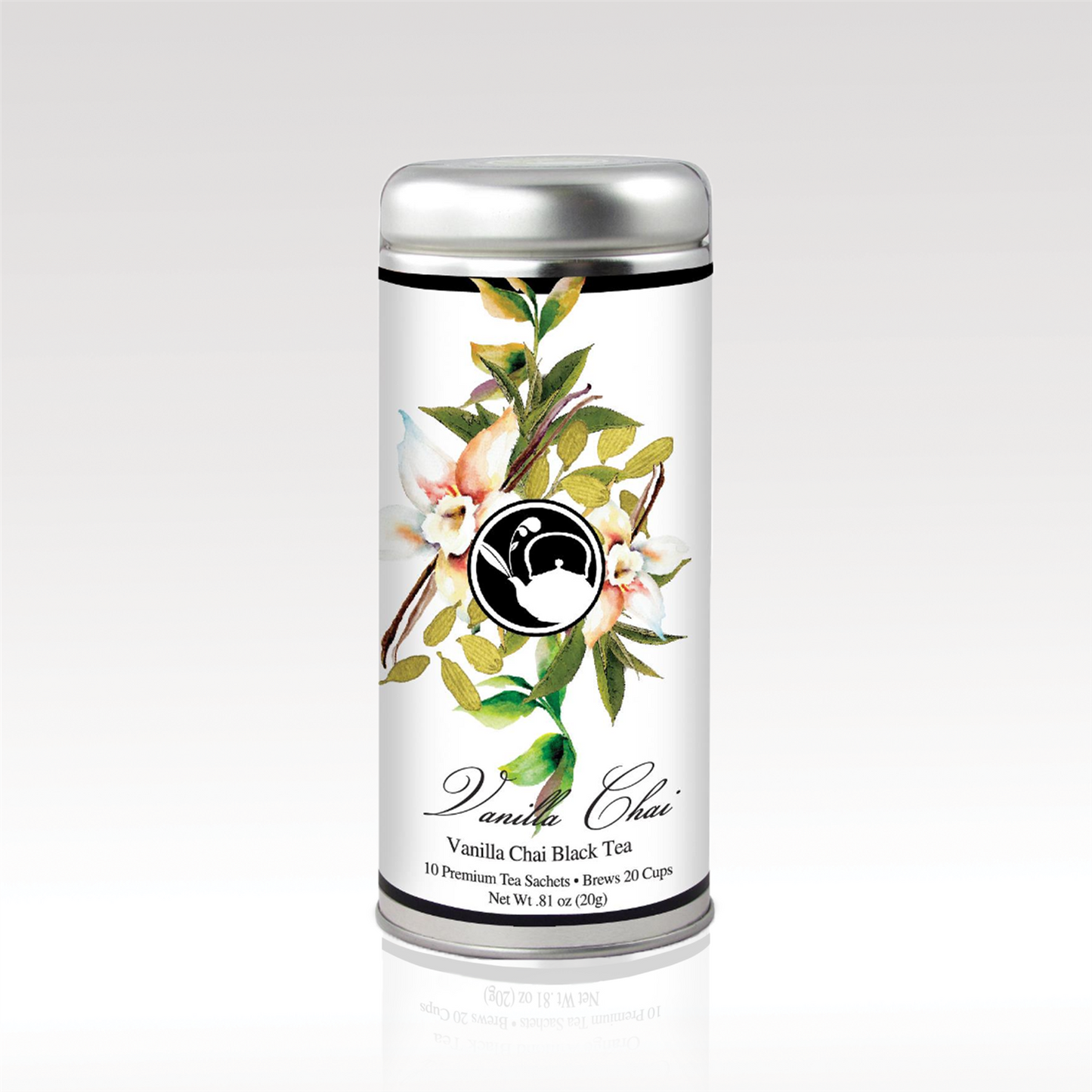 Tea Can Company - Tall Tin SKU: VX-8126-ancientgreenleaves,VX-8126-AppleCiderHerbal,VX-8126-apricotpeachtree,VX-8126-asiancherryblossom,VX-8126-breakfastblend,VX-8126-chamomilecomfort,VX-8126-cinnamonappleblossom,VX-8126-dailydetox,VX-8126-EarlGreyTea,VX-