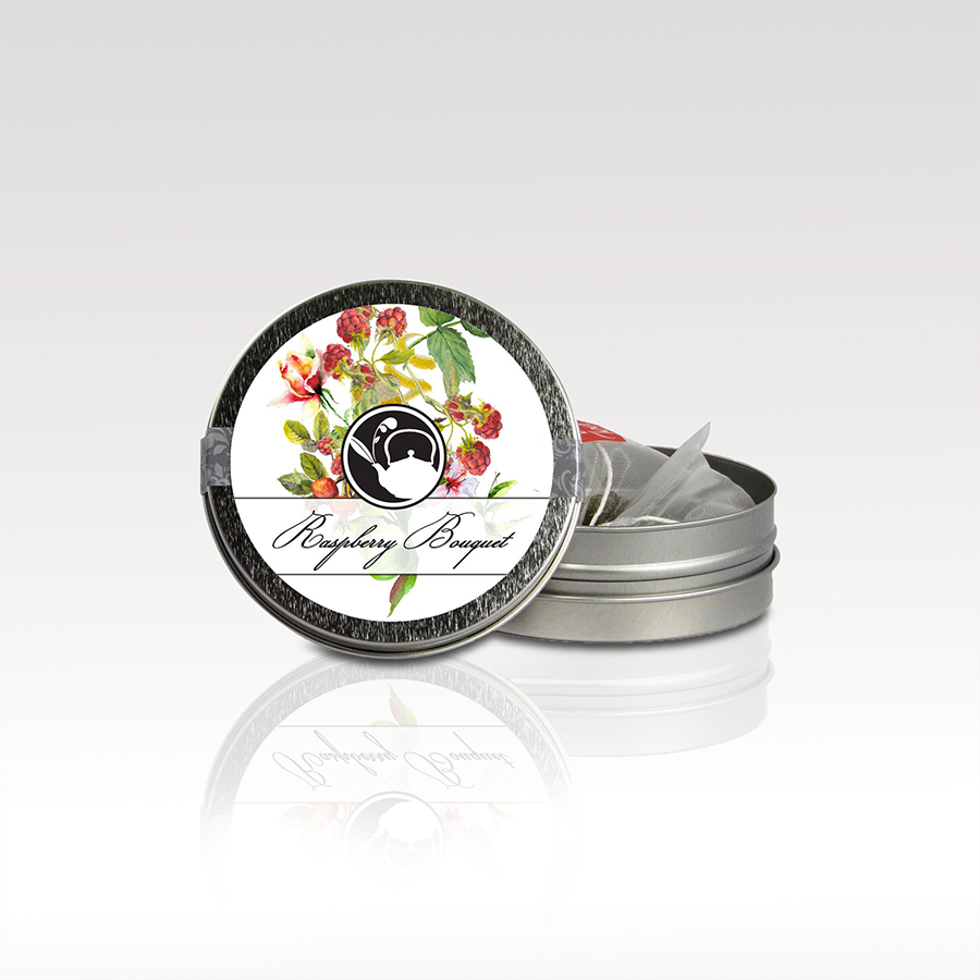 Tea Can Company - Mini Tin SKU: VX-8127-cinnamonappleblossom,VX-8127-gardentherapy,VX-8127-OrangeAlmond,VX-8127-raspberrybouquet