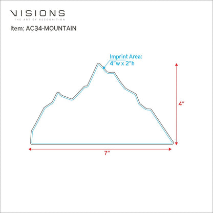 Acrylic Mountain SKU: AC34-MOUNTAIN